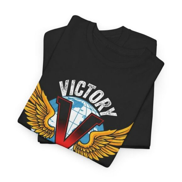 New Vic-Victory Motorcycle Logo Mens T-shirt American - Picture 3 of 6